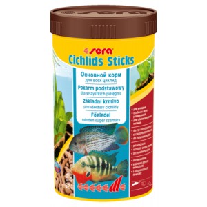 Sera Cichlids Sticks - універсальний корм для цихлід та великих риб Sera Cichlids Sticks - універсальний корм для цихлід та великих риб
