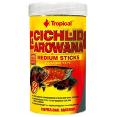 Tropical Cichlid&Arowana Medium Sticks - корм для м'ясоїдних цихлід у паличках Tropical Cichlid&Arowana Medium Sticks - корм для м'ясоїдних цихлід у паличках