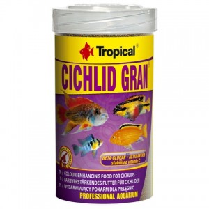 Сухий корм (Tropical Cichlid Gran) для щоденного годування всеїдних цихлід - Petplus Сухий корм (Tropical Cichlid Gran) для щоденного годування всеїдних цихлід - Petplus