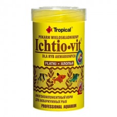 Tropical Ichtio-Vit - корм для щоденного годування всеїдних риб у пластівцях Tropical Ichtio-Vit - корм для щоденного годування всеїдних риб у пластівцях