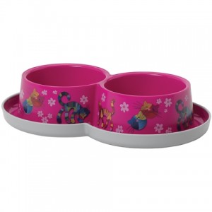 Moderna Double Trendy Dinner Friends Forever - подвійна миска для кішок (2х350мл) d-10см