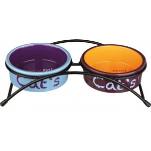 Trixie Bowl Set «Eat on Feet» - миски керамические на подставке (2 x 300 мл / 12 см) Trixie Bowl Set «Eat on Feet» - миски керамические на подставке (2 x 300 мл / 12 см)
