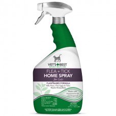 Vets Best Flea + Tick Home Spray Cats - спрей від бліх, кліщів та москітів для котів