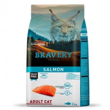 Bravery Adult GF Cat Salmon - беззерновий корм для котів з лососем Bravery Adult GF Cat Salmon - беззерновий корм для котів з лососем