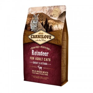 Carnilove Cat Raindeer Energy & Outdoor с мясом северного оленя для взрослых активных кошек Carnilove Cat Raindeer Energy & Outdoor с мясом северного оленя для взрослых активных кошек