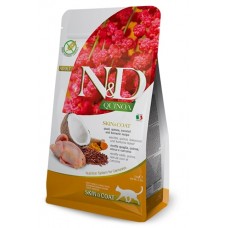 Farmina (Фарміна) N&D GF Quinoa Quail, Coconut Cat Adult Skin & Coat – беззерновий корм з перепелом, кіноа, кокосом для кішок всіх порід Farmina (Фарміна) N&D GF Quinoa Quail, Coconut Cat Adult Skin & Coat – беззерновий корм з перепелом, кіноа, кокосом для кішок всіх порід