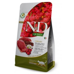 : Беззерновий корм для кішок Farmina N&D Quinoa Urinary з качкою, журавлиною та кіноа для проблем із сечовидільною системою : Беззерновий корм для кішок Farmina N&D Quinoa Urinary з качкою, журавлиною та кіноа для проблем із сечовидільною системою