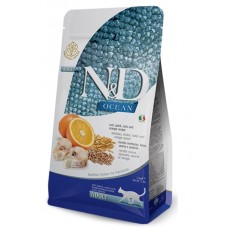 Farmina (Фарміна) N&D Low Grain Ocean Cod, Spelt, Oats & Orange Cat Adult - сухий корм з тріскою для кішок всіх порід Farmina (Фарміна) N&D Low Grain Ocean Cod, Spelt, Oats & Orange Cat Adult - сухий корм з тріскою для кішок всіх порід