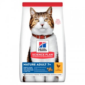 Сухой корм для кошек старшего возраста с курицей Hill's Science Plan Feline Mature Adult 7+ Active Longevity - Petplus Сухой корм для кошек старшего возраста с курицей Hill's Science Plan Feline Mature Adult 7+ Active Longevity - Petplus