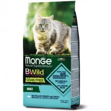 Monge BWild Grain Adult Cat Cod Fish&Patate - сухий беззерновий корм для кішок з тріскою