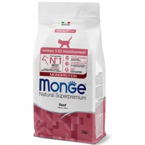 : Сухой корм для котят с говядиной «Monge Kitten Beef» купить в зоомагазине - Пэтплюс : Сухой корм для котят с говядиной «Monge Kitten Beef» купить в зоомагазине - Пэтплюс