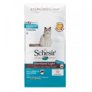 Шукаємо корм для стерилізованих кішок? Новий монопротеїновий корм «Schesir Cat Sterilized & Light» підтримка здорової ваги кішки