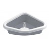 Угловой кошачий туалет для кошек Stefanplast Sprint Corner (40x56x14см) с лопаткой в комплекте Угловой кошачий туалет для кошек Stefanplast Sprint Corner (40x56x14см) с лопаткой в комплекте