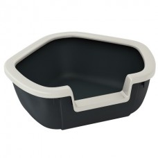 Ferplast Toilet Litter Tray DAMA - угловой открытый туалет для кошек (57,5 x 51,5 x 22 cm)