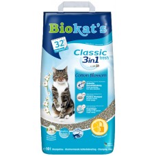 Biokat's Classic Fior de Cotton 3in1 - наповнювач для котячого туалету з ніжним ароматом бавовни.