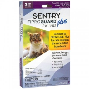 FiproGuard (Фіпрогард) Plus Sentry for Cats - краплі для котів і кошенят від бліх, кліщів, вошей, вбиває яйця, личинки FiproGuard (Фіпрогард) Plus Sentry for Cats - краплі для котів і кошенят від бліх, кліщів, вошей, вбиває яйця, личинки