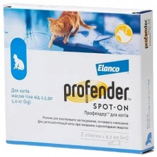 Elanco Profender (Профендер) Spot-On – краплі для захисту від гельмінтів у котів