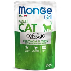 : Консерви Monge для кішок з м'ясом кролика (Grill Wet Cat Adult Rabbit) - смачний вологий корм у желі для котів : Консерви Monge для кішок з м'ясом кролика (Grill Wet Cat Adult Rabbit) - смачний вологий корм у желі для котів