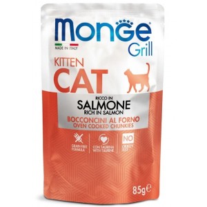 : Консерви Monge для кошенят з ніжним лососем (Grill Wet Kitten Salmon) - смачний вологий корм : Консерви Monge для кошенят з ніжним лососем (Grill Wet Kitten Salmon) - смачний вологий корм
