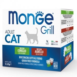 : Консервы Monge для кошек с нежным мясом кролика и ягненка (Monge Grill Wet Cat) - вкусный влажный корм для котов : Консервы Monge для кошек с нежным мясом кролика и ягненка (Monge Grill Wet Cat) - вкусный влажный корм для котов