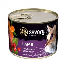 Savory Cat Gourmand Adult Sterilised Lamb - консерви для стерилізованих котів з м'ясом ягняти Savory Cat Gourmand Adult Sterilised Lamb - консерви для стерилізованих котів з м'ясом ягняти