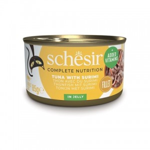 Schesir ТУНЕЦ С СУРИМИ (Cat Tuna Surimi) влажный корм консервы для кошек, банка Schesir ТУНЕЦ С СУРИМИ (Cat Tuna Surimi) влажный корм консервы для кошек, банка