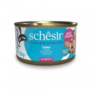 Schesir ТУНЕЦ в собственном соку «Tuna Natural Style» влажный корм консервы для кошек, банка