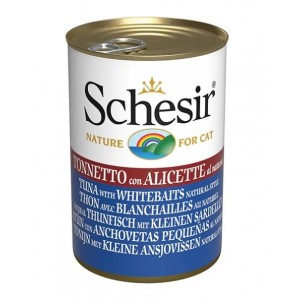 : 100% натуральные консервы для кошек (Schesir) с тунцом и анчоусами в желеобразующем бульоне : 100% натуральные консервы для кошек (Schesir) с тунцом и анчоусами в желеобразующем бульоне