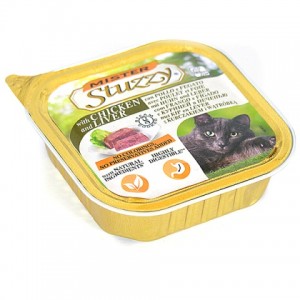 М'ясний паштет для кішок з куркою та печінкою «Mister Stuzzy Cat Chicken Liver» | Вологий корм для кішок - відмінний смак, добре засвоюється, високий вміст м'яса