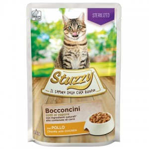 Stuzzy Cat Sterilized Chicken - вологий корм для стерилізованих кішок, шматочки курки в соусі