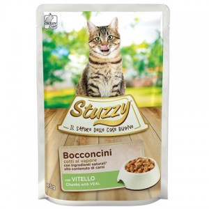 Stuzzy Cat Veal - вологий корм для кішок / шматочки телятини в соусі