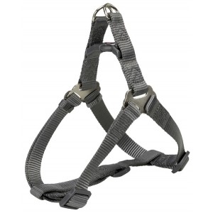 Нейлоновая усиленная шлея для собак «Trixie Premium One Touch Harness» | Трикси - Петля - Цвет графитовый, страна-производитель Германия | Petplus Нейлоновая усиленная шлея для собак «Trixie Premium One Touch Harness» | Трикси - Петля - Цвет графитовый, страна-производитель Германия | Petplus
