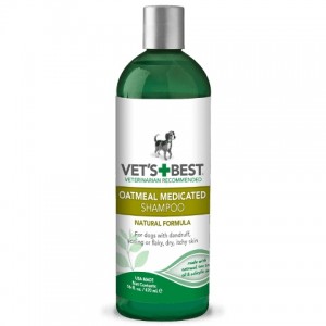 Vets Best "Ветс Бест" Oatmeal Medicated Shampoo - шампунь від лупи, лущення Vets Best "Ветс Бест" Oatmeal Medicated Shampoo - шампунь від лупи, лущення