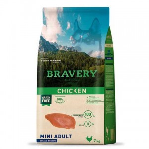 : Беззерновий сухий корм для малих та мініатюрних собак з куркою «Bravery Adult Small Breeds Chicken» в інтернет зоомагазині - Петплюс : Беззерновий сухий корм для малих та мініатюрних собак з куркою «Bravery Adult Small Breeds Chicken» в інтернет зоомагазині - Петплюс