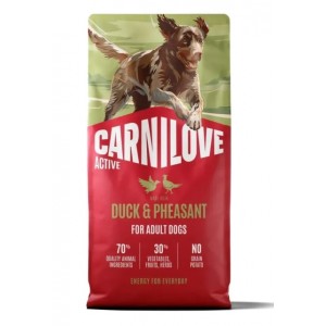 Carnilove GF Adult Dog Duck&Pheasant - це сухий беззерновий корм для собак усіх порід з м'ясом качки та фазану
