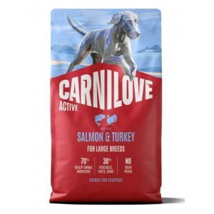Беззерновий корм Carnilove Adult Large Breed з лососем та індичкою для дорослих собак великих порід, дізнайся більше Беззерновий корм Carnilove Adult Large Breed з лососем та індичкою для дорослих собак великих порід, дізнайся більше