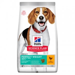 Hill's SP Canine Adult Medium Breed Perfect Weight - корм для підтримки ваги середніх собак / з куркою Hill's SP Canine Adult Medium Breed Perfect Weight - корм для підтримки ваги середніх собак / з куркою