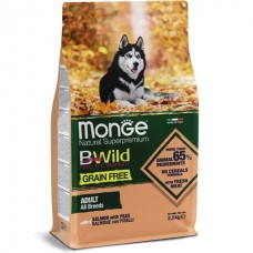 Monge BWild Grain Adult All Breeds Salmon&Peas - беззерновий корм для собак усіх порід з лососем