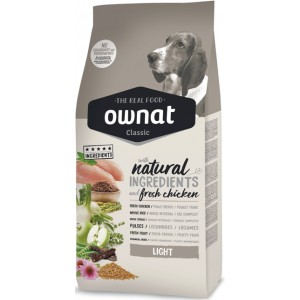Іспанський сухий корм «Ownat Classic Light Dog Adult» з м'ясом курки - для собак з надмірною вагою Petplus