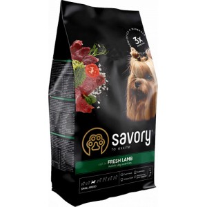 Сухой корм (Savory Small Breeds Fresh Lamb Holistic) для собак маленьких пород - ягненок с рисом | Petplus