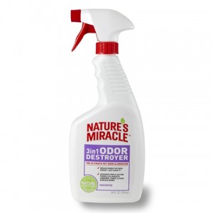 Nature's Miracle 3 in 1 Odour Destroyer Fresh Linen Scent – знищувач запахів з ароматом гірської свіжості/спрей