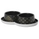 Moderna Double Trendy Dinner Luxurious Рets – подвійна миска для кішок із пластику, захист від мурах