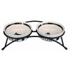 Trixie Eat on Feet Ceramic Bowl Set - подставка с керамическими мисками, белая в зоомагазине - Petplus Trixie Eat on Feet Ceramic Bowl Set - подставка с керамическими мисками, белая в зоомагазине - Petplus