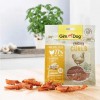 Лакомства для собак «Gimdog Superfood Meat Chicken Curls» - мясные спиральки с курицей | «ДжимДог» лакомство высушено на воздухе из отборочного филе | страна - производитель Германия