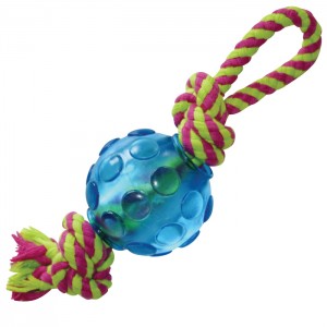 PETSTAGES Mini Orka Ball With Rope - іграшка для собак малих та карликових порід "Орка міні м'ячик з канатиками"