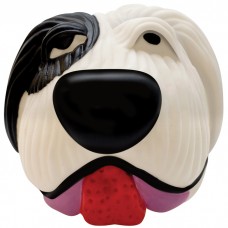 PETSTAGES Black & White Dog Ball - іграшка-піщалка для середніх та великих порід собак (Білий Бім Чорне Вухо)