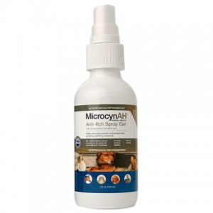 Microcyn Anti-Itch Spray Gel - спрей-гель з диметиконом проти сверблячки шкіри для всіх видів тварин