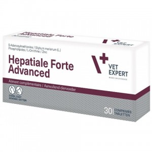 Харчова добавка для собак та кішок «VetExpert Hepatiale Forte Advanced» із захворюванням печінки | Дізнайся більше