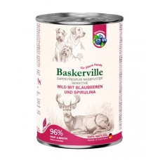 Baskerville Sensitive Wild Mit Blaubeeren Spirulina - консервы для собак с олениной, черникой и спирулиной Baskerville Sensitive Wild Mit Blaubeeren Spirulina - консервы для собак с олениной, черникой и спирулиной