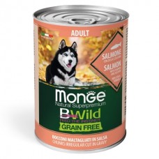 Monge BWild Grain Free Dog Wet Salmon&Pumpkin&Zucchini - консерви для собак з лососем, гарбузом та цукіні